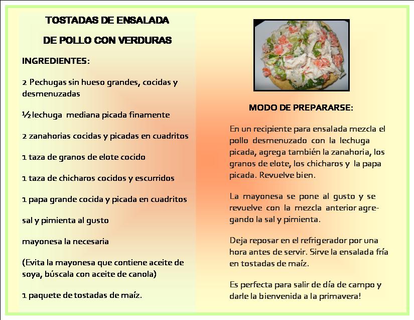 Ensalada de Pollo y verduras